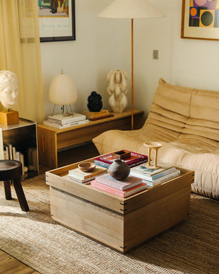 Morten Svane living room with Japanese Coffee table from kristina Dam Studio