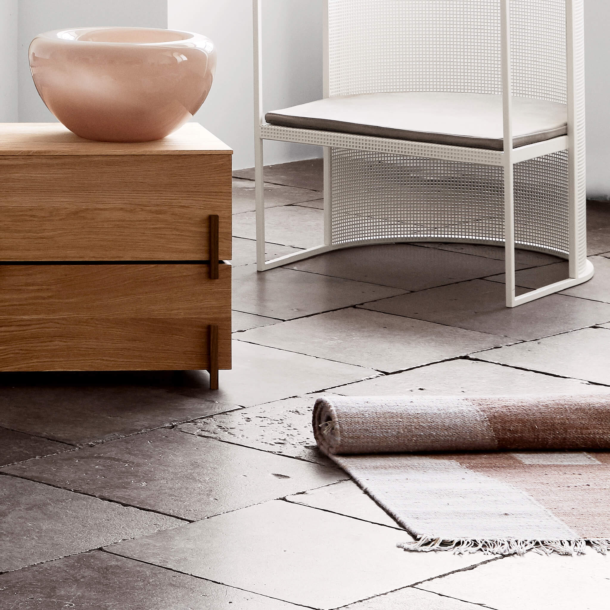 Contemporary Kelim Gulvtæppe 140 x 200